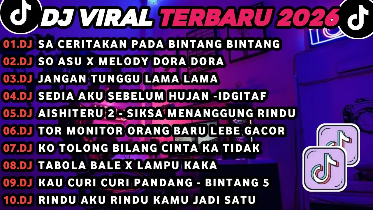 DJ TIKTOK TERBARU 2026🎵DJ JAUH KO PERGI - SA CERITAKAN PADA BINTANG🎵DJ SO ASU X MELODY DORA DORA