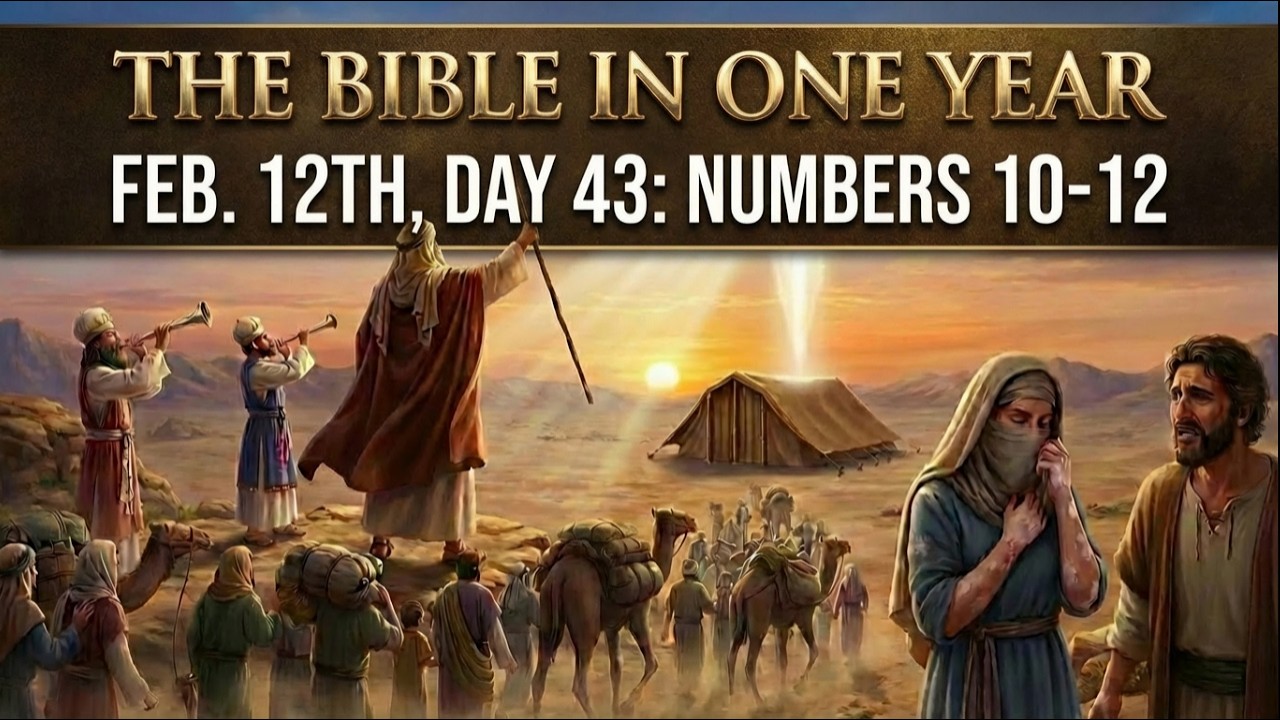The Bible in One Year | Day 43: Numbers 10–12 (WEB) | Israel’s Complaints & Miriam’s Leprosy