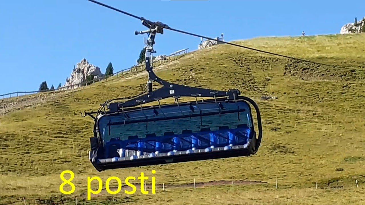 Risalita integrale estiva seggiovia 8-CLD Leitner Gran Paradiso  Val Gardena