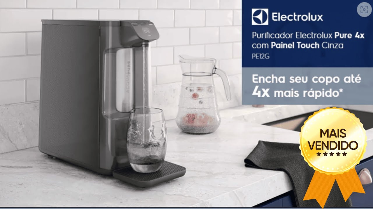 MAIS VENDIDO- Conhe&ccedil;a Purificador de &aacute;gua PURE 4X Electrolux