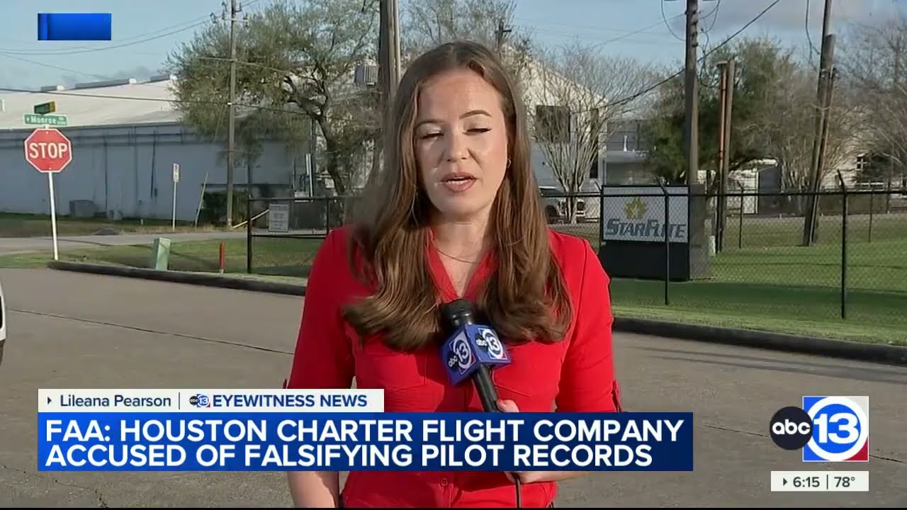 FAA accuses Houston based airplane charter, StarFlite Aviation, of falsifying pilot training records