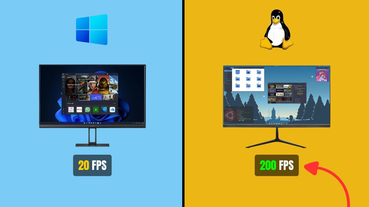 &iexcl;INCRE&Iacute;BLE! Linux vs Windows: &iquest;Qui&eacute;n DA M&Aacute;S FPS en JUEGOS? 😱