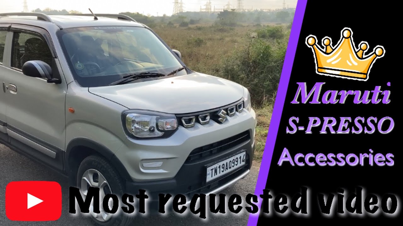 Maruti S-PRESSO Accessories with price in Tamil | Accessories to improve looks of your car !