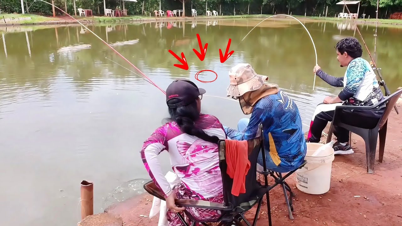 NUNCA VI TANTA TILÁPIA: DEU BOM DEMAIS! 🎣 /Pesqueiro Serra Azul-SP