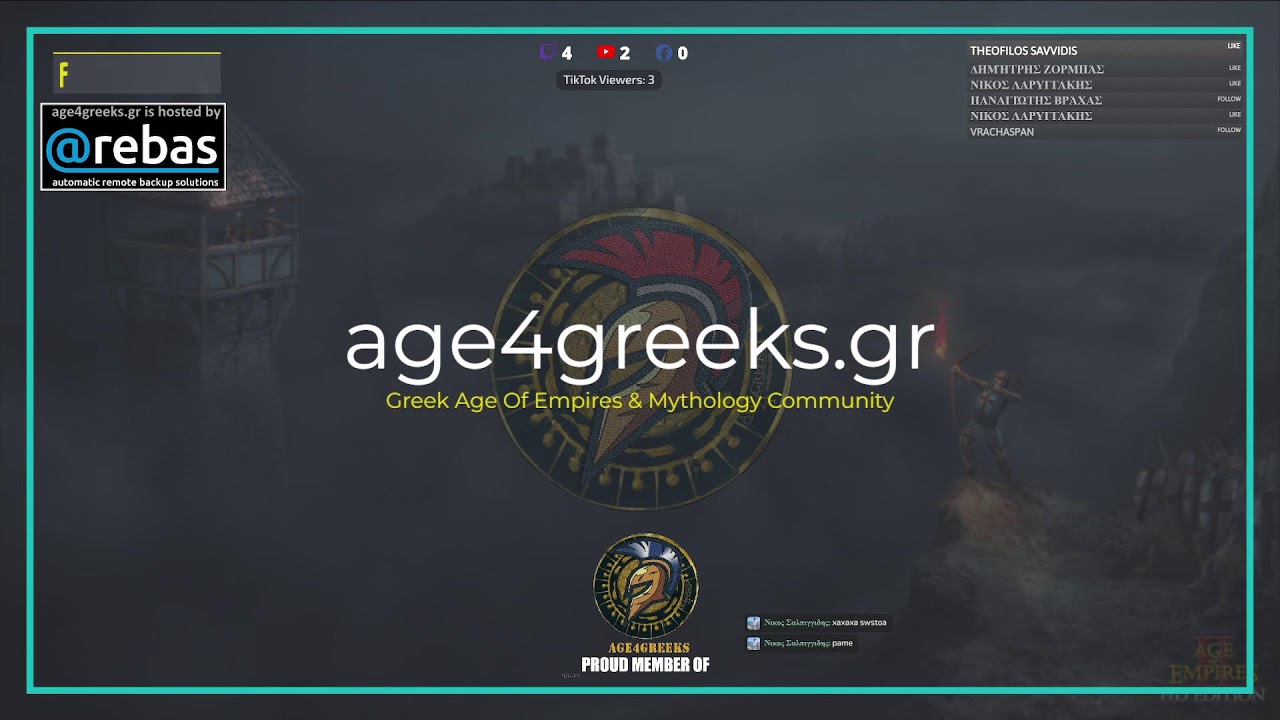[GR] Age of Empires II DE | Casting GR players | #streammygame