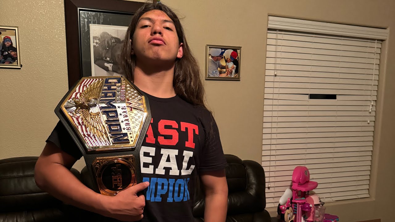 I got the wwe belt in!