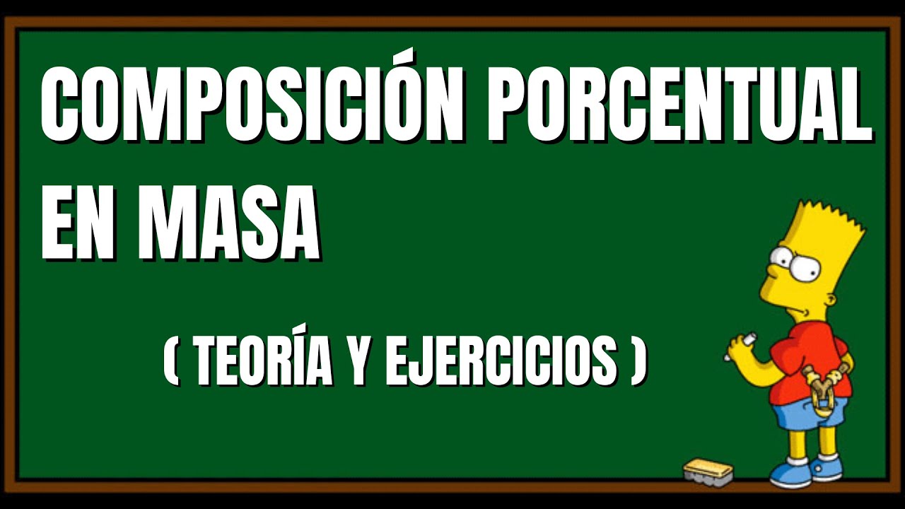 👨‍🔬 ¿Qué es y cómo calcular la COMPOSICIÓN PORCENTUAL en masa de COMPUESTOS en QUÍMICA? (MUY FÁCIL)