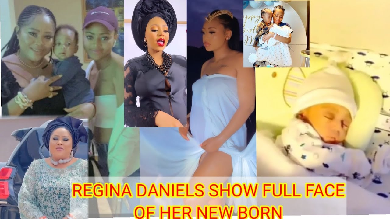 Regina Daniels mum Rita visit her in Jordan as their Show full video face of her newborn & hospital