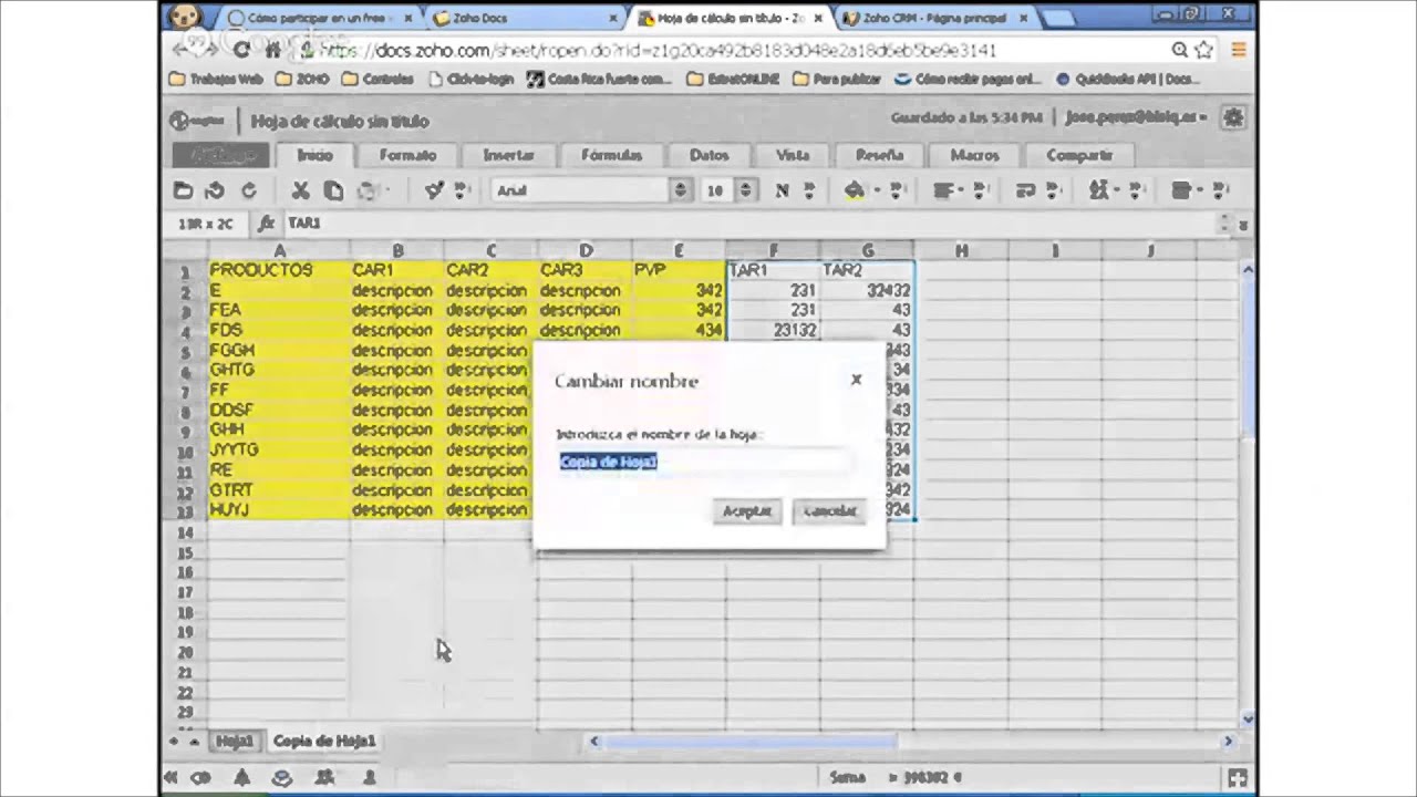 Cómo crear un catálogo de productos en Zoho CRM 1/2