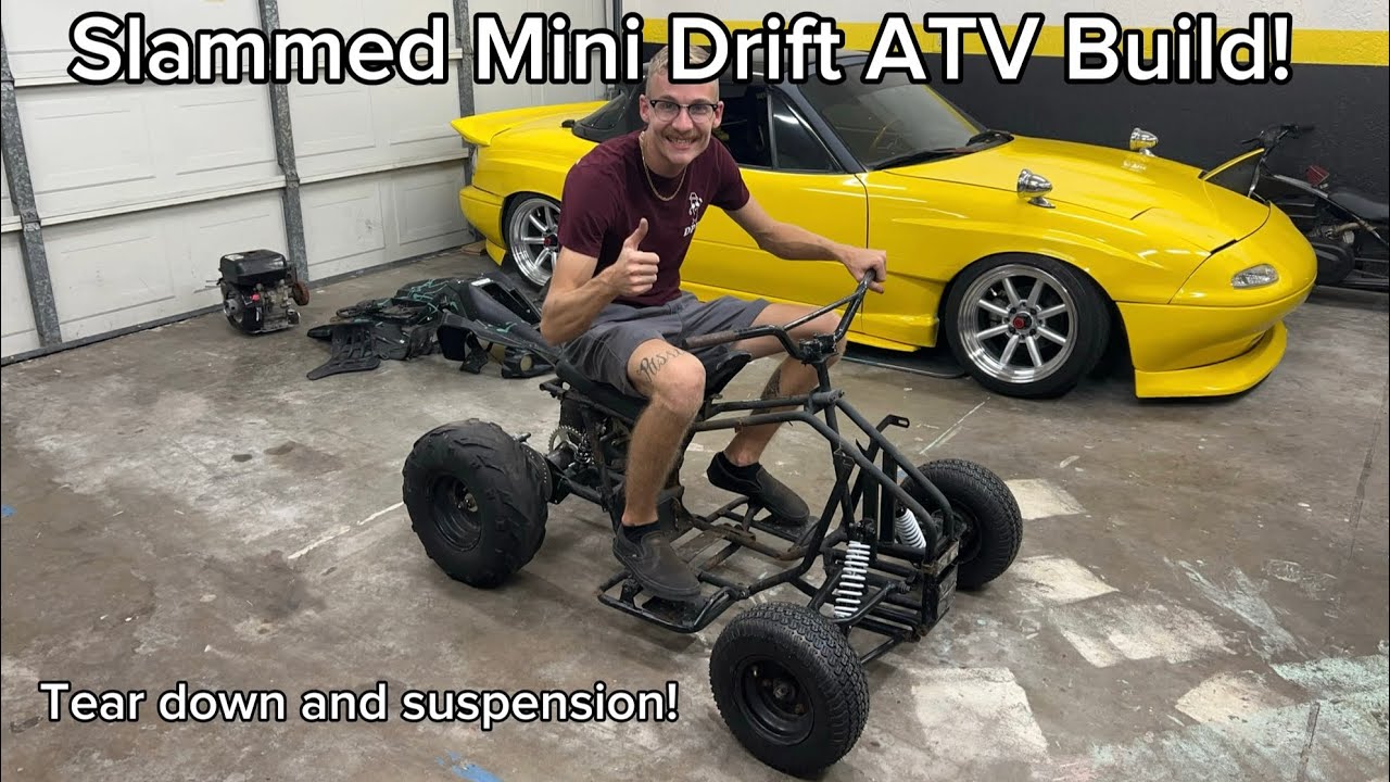 Starting a NEW Project!! Lets Build a Mini Slammed Drift ATV!!