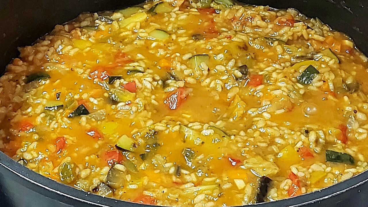 👌ARROZ MELOSO DE VERDURAS 🌶🥒🍆🥕🧄RISOTTO // BEATRIZ COCINA