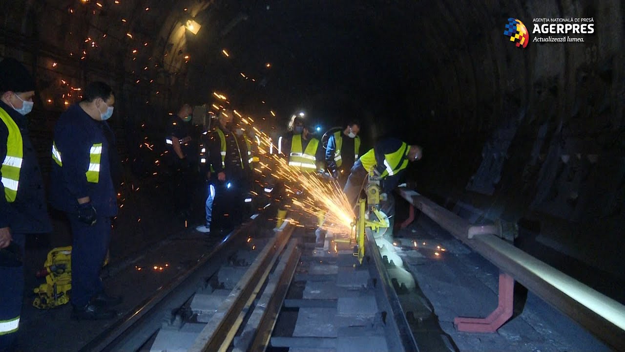 Metrorex a început lucrările de schimbare a şinelor de cale între staţiile Politehnica-Lujerului