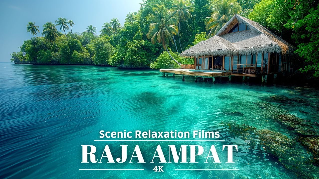 Raja Ampat - Papua, Indonesia 4K – A Paradise of Pristine Islands & Tranquil Waters | Relaxing Music