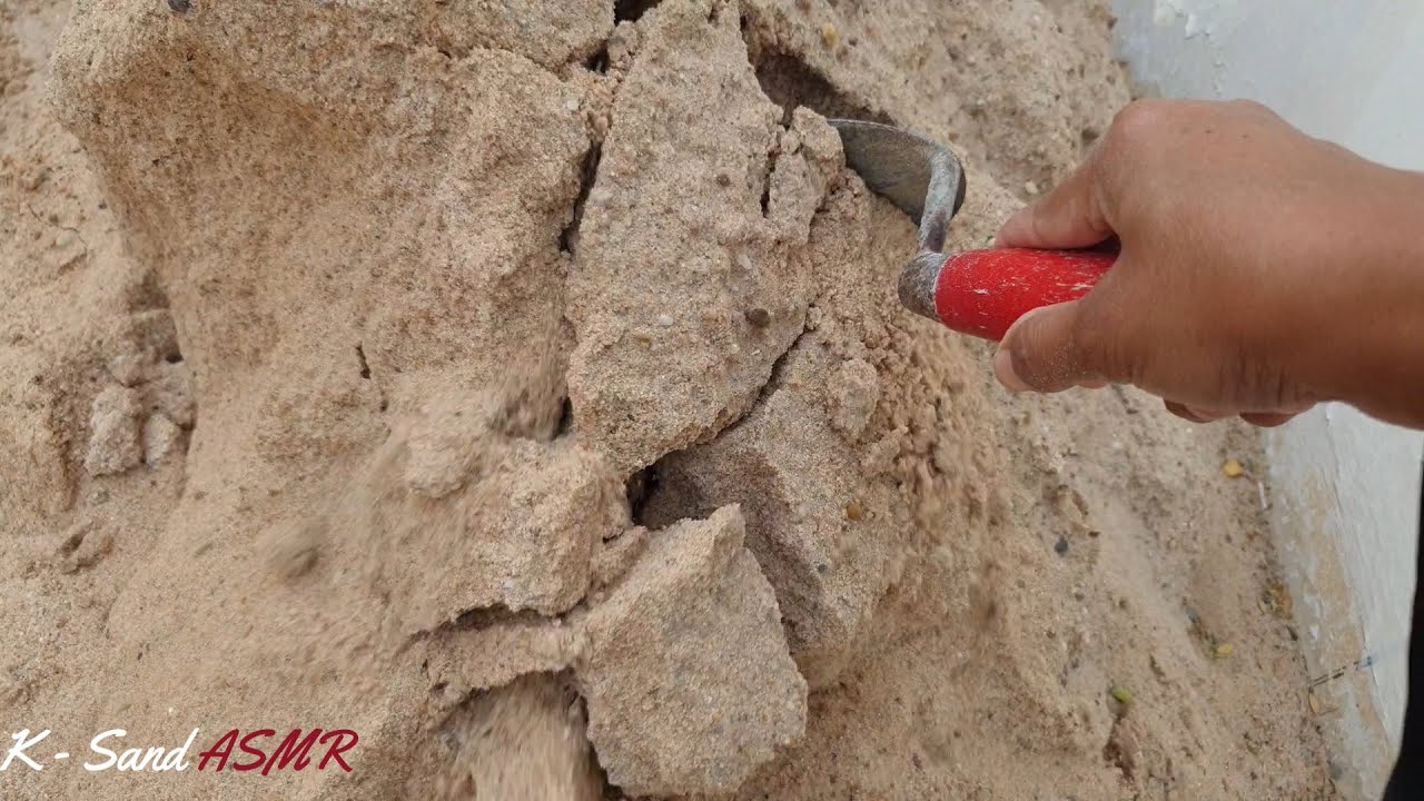 ASMR | Satisfying Crispy Crunchy Sand Digging & Crumbling ⛏⛏ | Relaxing | Sleep | Stress Relief# 612