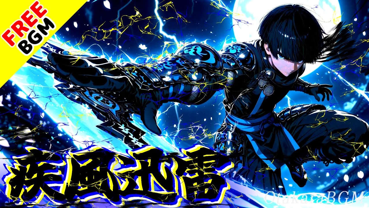 【影に名を刻め】疾風迅雷｜歌ありフリーBGM｜和風デジタル進化ロック / 忍×闇×誓い / 忍者 / 戦闘曲