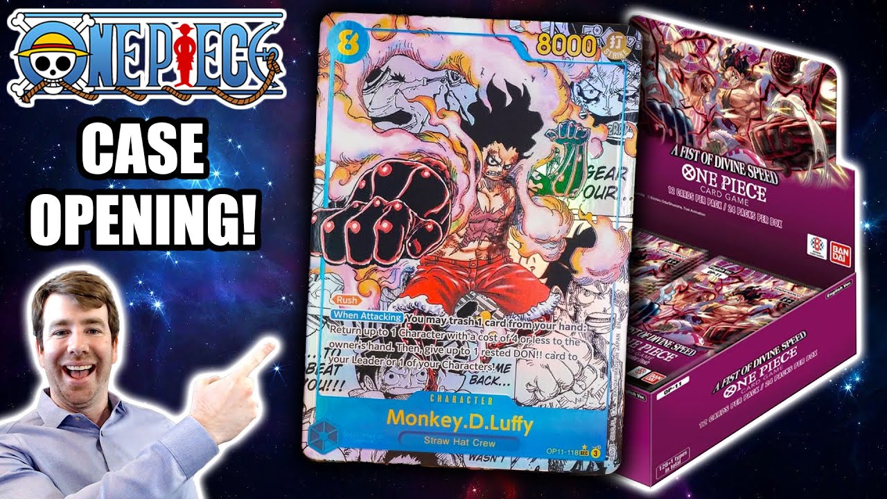 OP11 CASE OPENING - A Fist of Divine Speed - One Piece Card Game!