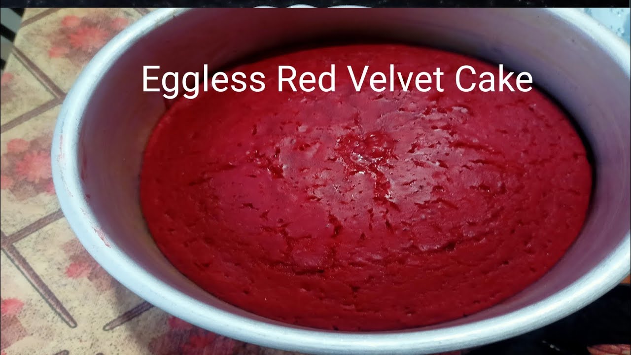 Eggless Red Velvet Cake 