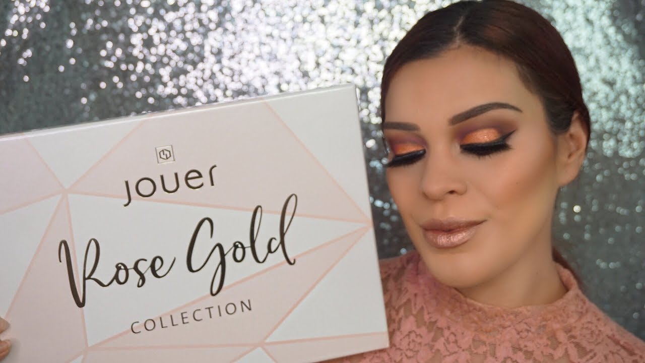 FULL FACE TUTORIAL FEATURING JOUER COSMETICS ROSE GOLD COLLECTION|Romyglambeauty