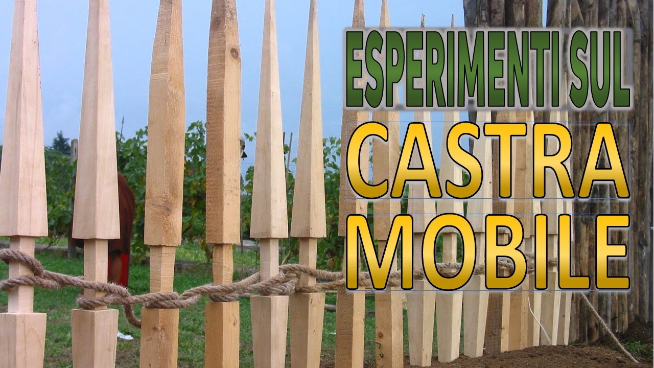 Sperimentazione di costruzione di un vallum di un castra mobile