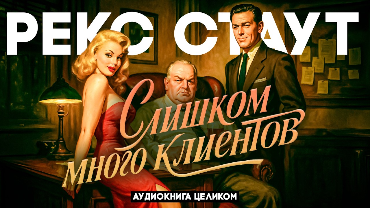 Рекс Стаут - (Целиком!) СЛИШКОМ МНОГО КЛИЕНТОВ | Аудиокнига (Роман) | ДЕТЕКТИВ | Большешальский