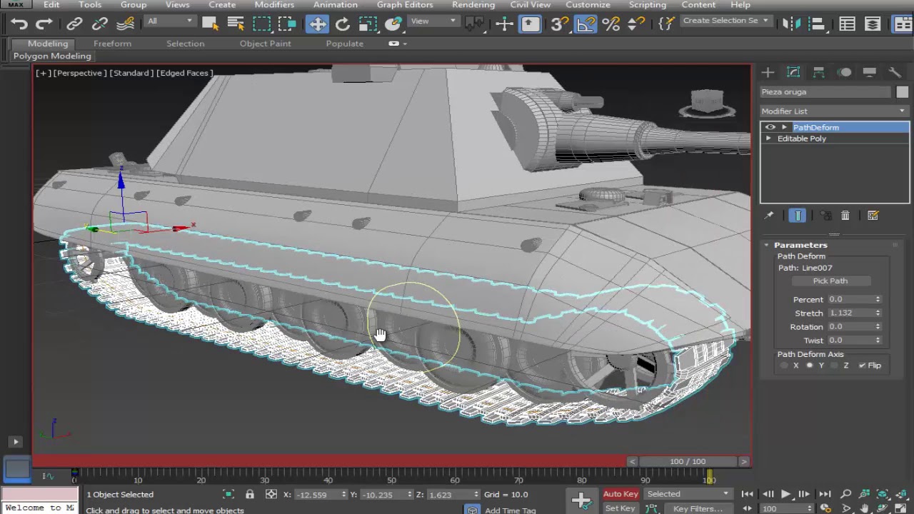 Tutorial: Modelado Tanque E-100  Parte-10 FINAL