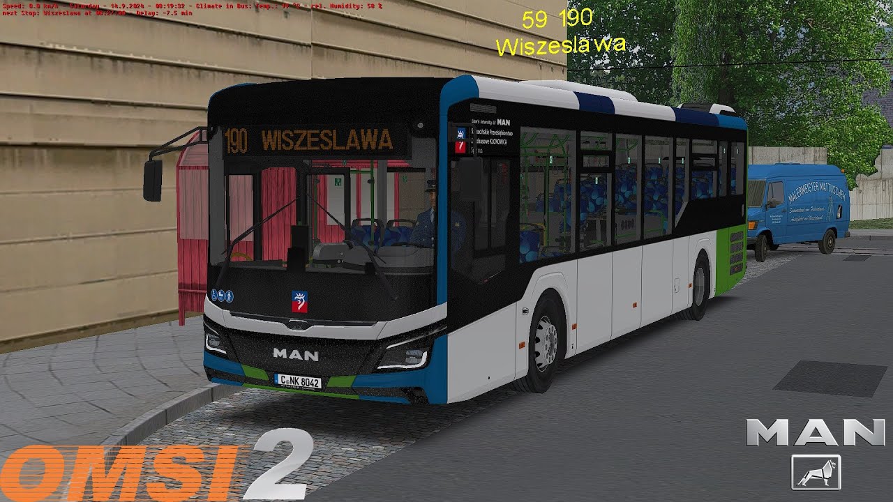 Omsi 2 - Fikcyjny Szczecin - Line 190 - MAN Lion's Intercity LE 12
