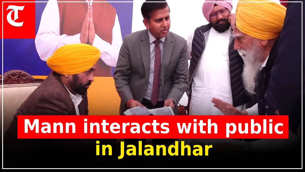 CM Bhagwant Mann meets citizens, hears grievances during Lok Milni programme in Jalandhar today