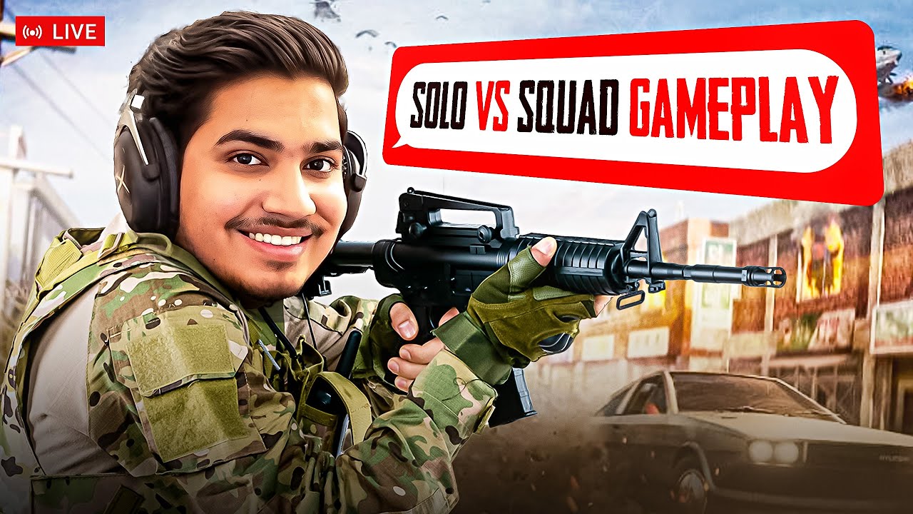 Solo Vs SquaD RUSH Gameplay | GoDTusharOP BGMI LIVE