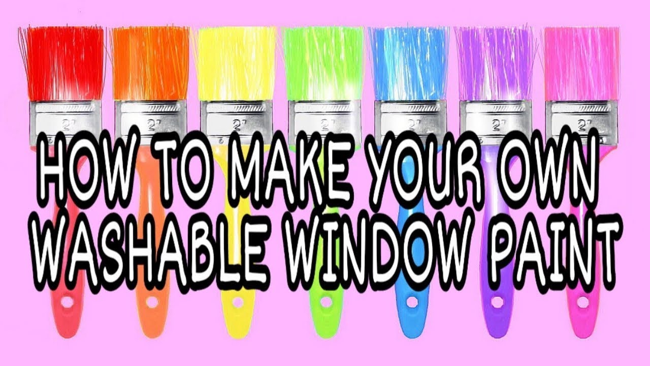 DIY Washable Window Paint Tutorial | Fun and Easy Activity for Kids #stayhome #withme