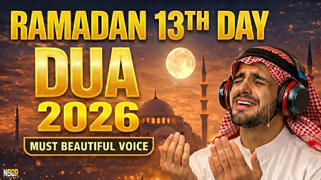13th Day Of the Ramadan DUA 2026 ( Everyday Listen ) | Unmatched Voice Best Ramadan Full Dua Tilawat