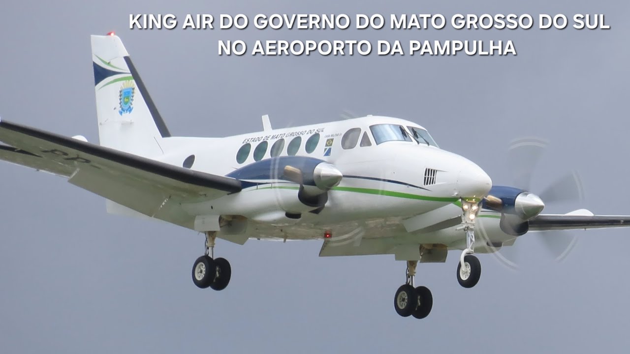 BEECHCRAFT B100 KING AIR (PP-FOY) DO GOVERNO DO MATO GROSSO DO SUL NO AEROPORTO DA PAMPULHA
