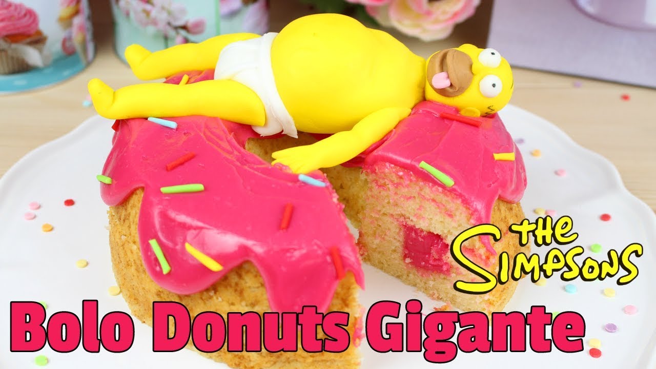Bolo Donuts Gigante Dos Simpsons | Cakepedia