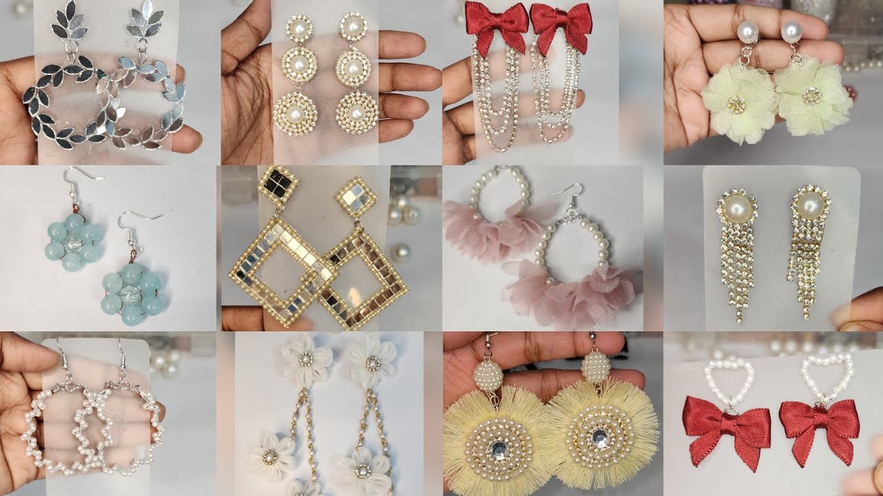 Diy Korean Earrings Tutorial step by step 🌸😍...#diy #youtubevideo #viral #earrings #jewellery 