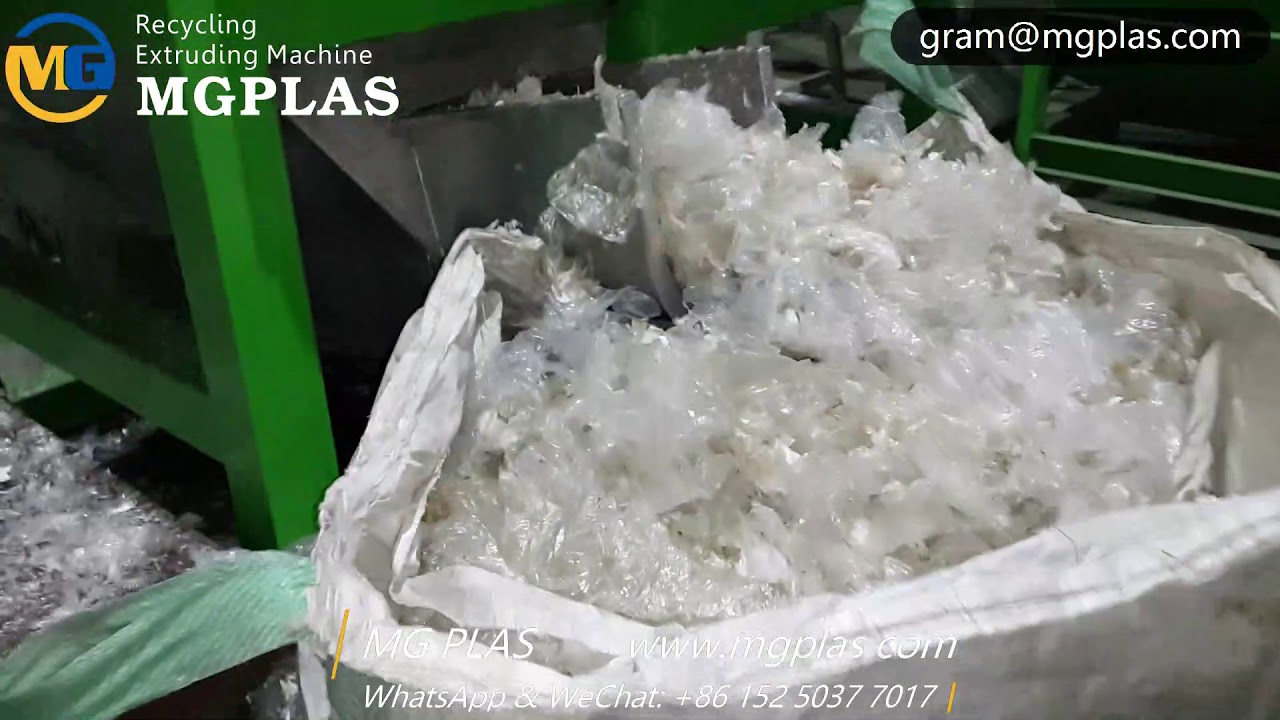 large output plastic film crusher machine for ldpe hdpe waste plastic films