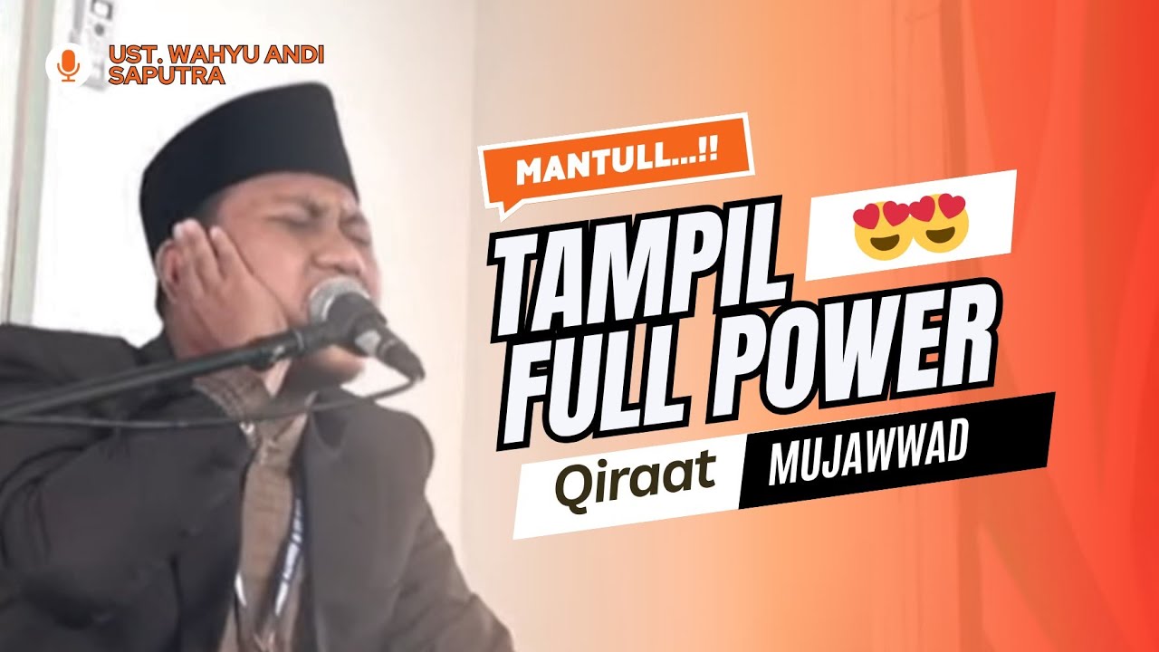 Juara 1 Wahyu Andi Saputra  (Qiraat Mujawwad Imam Nafi') || MTQH XXXIX Tingkat Provinsi Jawa Barat