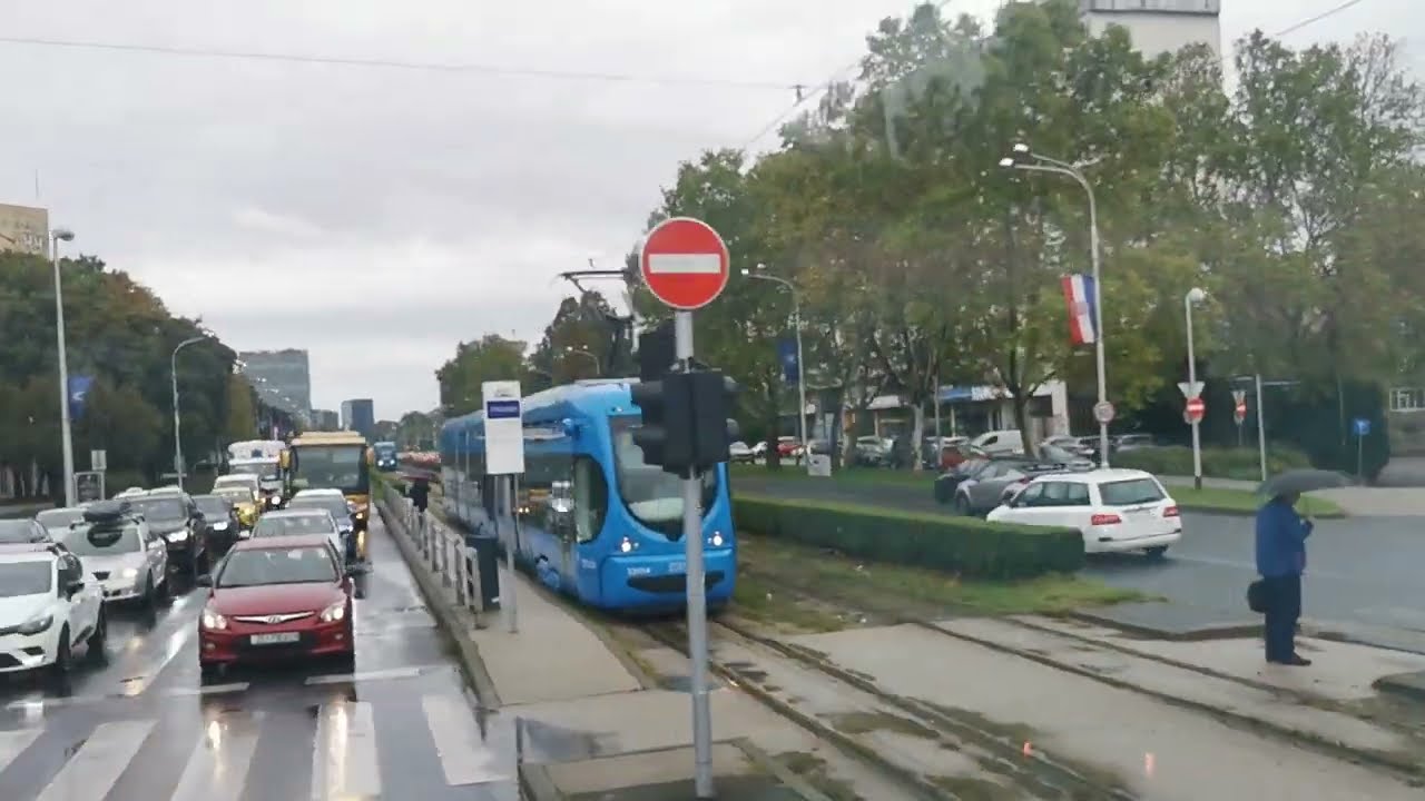 Flixbus arriving into Zagreb, Croatia