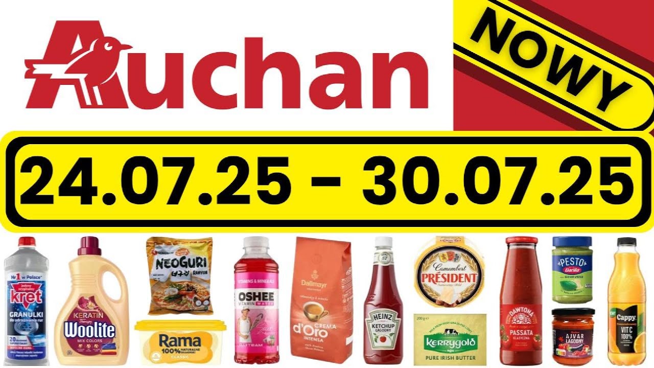 AUCHAN Polska nowa KATALOG! | 24.07.2025 - 30.07.2025!