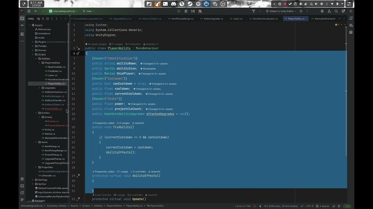 [2/25/2026] Game Development, Day 421 - this counts as progress i suppose