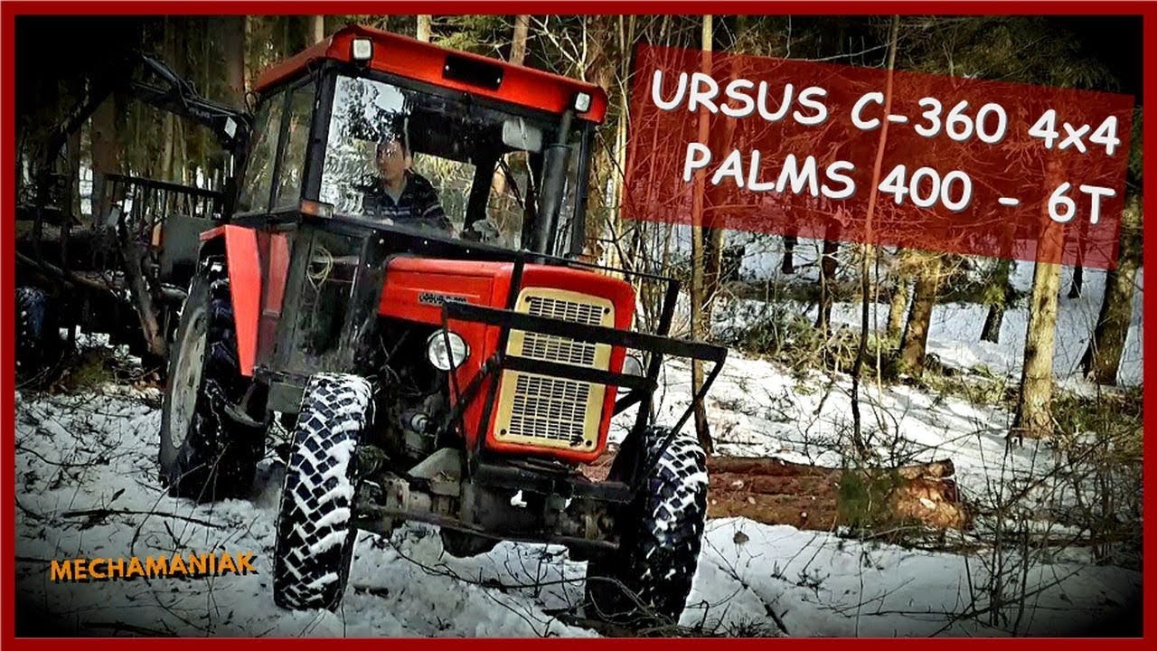 JAK C-360 Z NAPĘDEM RADZI SOBIE W LESIE? Sześćdziesiątka 4x4 z przyczepą leśną, zrywka kłody