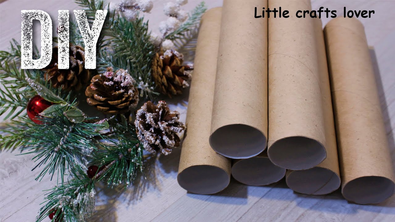 НОВОГОДНИЕ ПОДЕЛКИ из ВТУЛОК. Зимние поделки своими руками. DIY Christmas crafts. 2023.