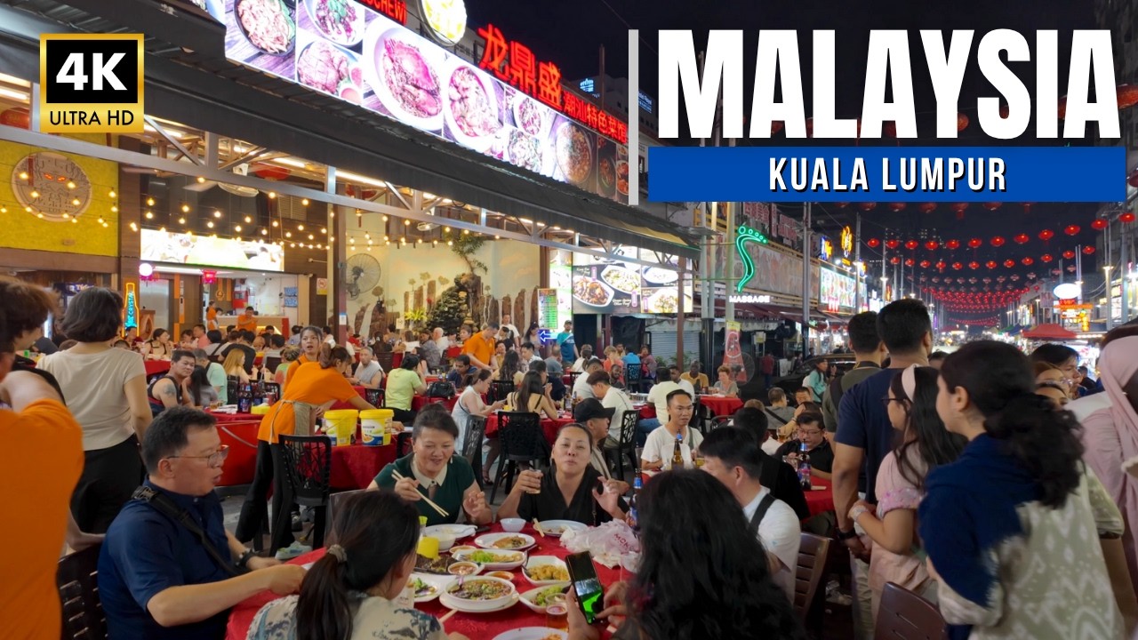 【Malaysia Walk 4K】Bukit Bintang to Jalan Alor | Kuala Lumpur | 2025