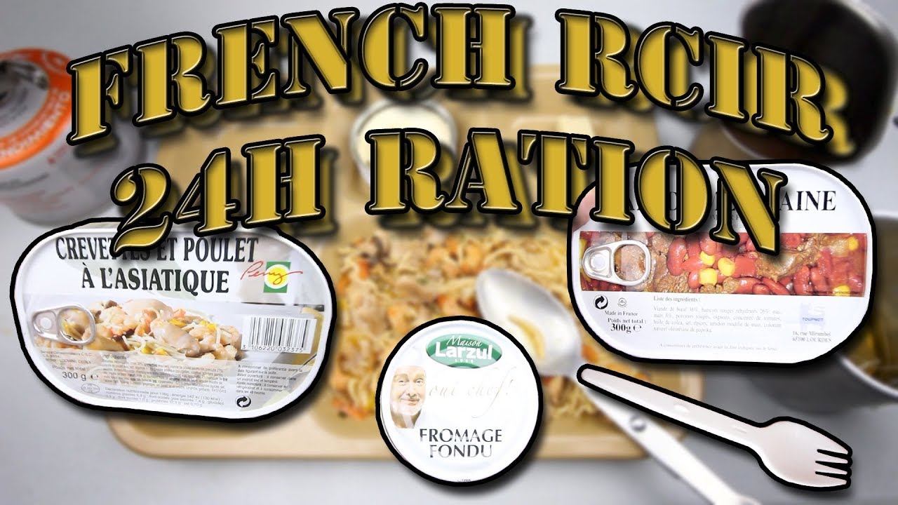 FULL VERSION - FRENCH RCIR 24 HOUR RATION  | MENU 7 & SWEDISH MESS KIT