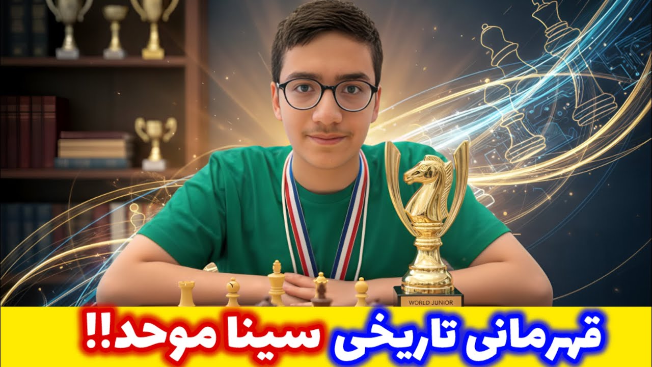قهرمانی بزرگ سینا موحد در حضور کارلسن، ناکامورا، کاروانا، نپومنیاشی و آرجون😱