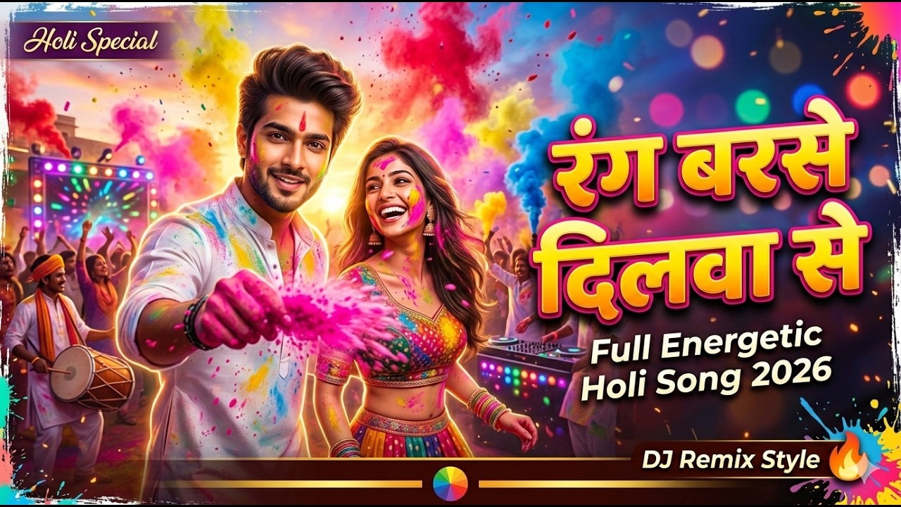 Rang Barse Dilwa Se | Holi Special Indian Music 2026 | Full Energetic Bollywood Style Song