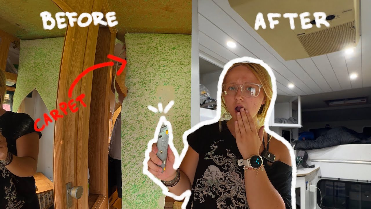 Truck Camper Renovation || The Ceiling
