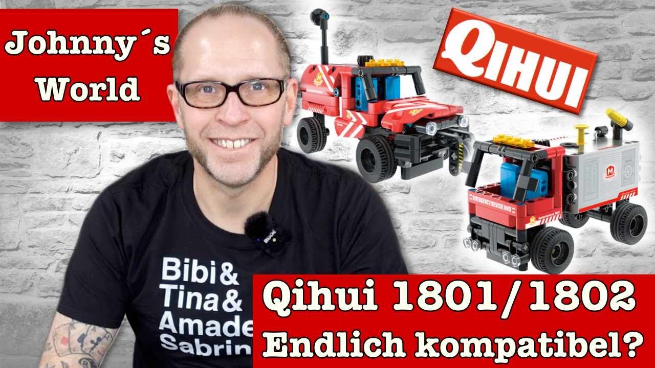 Endlich kompatibel? Qihui 1801 / 1802 Feuerwehrwagen zum rumspritzen!