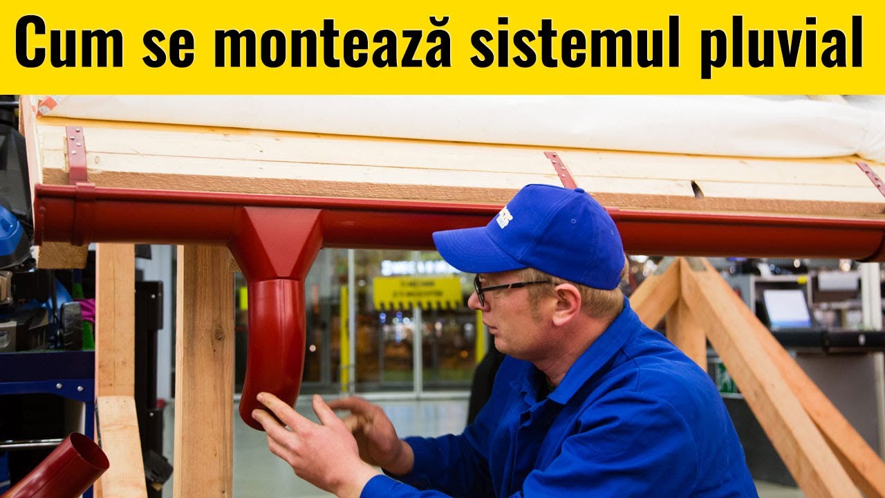 Cum se monteaza jgheaburile si burlanele sistemului pluvial | Ghid montaj Mathaus.ro