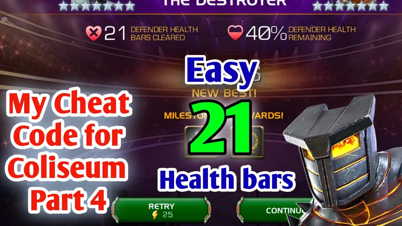 21 Health Bars cleared | Best Champion for coliseum part 4 Destroyer MCOC 