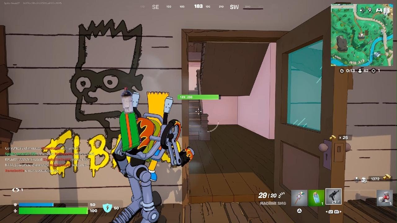 Fortnite Solo As Bart Simpson