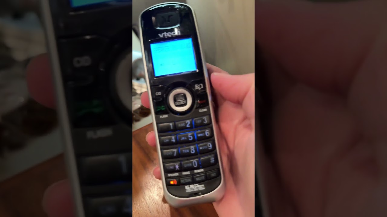 Prevost Marathon Coach cordless phone with a satellite connection. ￼